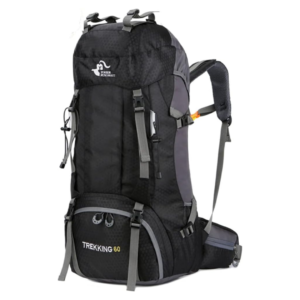 Large Outdoor 60L Waterproof Hiking Backpack with Rain Cover