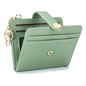 RFID Blocking Slim Wallet for Women with Zipper Coin Pocket