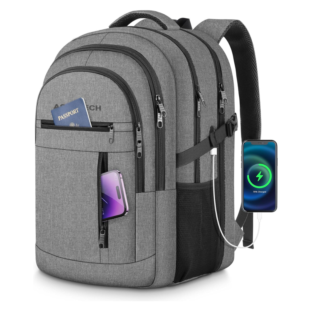 Extra Large Travel 17″ Laptop Backpack with TSA-approved Luggage Lock