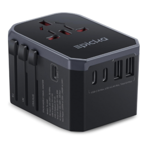Universal Travel Adapter with 3 USB-C and 2 USB-A Ports