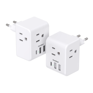 International Travel Power Plug Adapter, 2 Pack