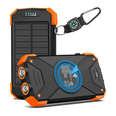 Power Bank 10000mAH with Solar Charger