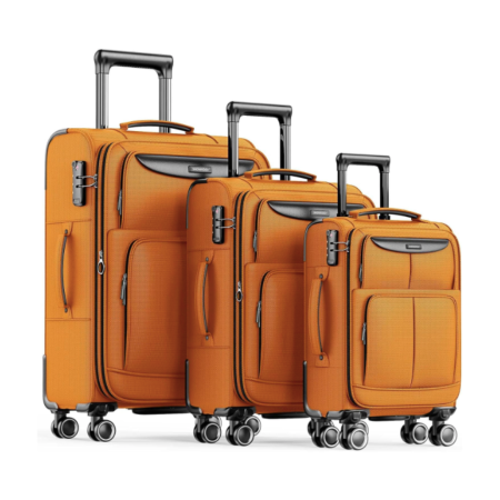 3 Piece Softside Expandable Lightweight Luggage Sets