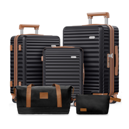 5 Piece Hardside Expandable Luggage Sets with TSA Lock