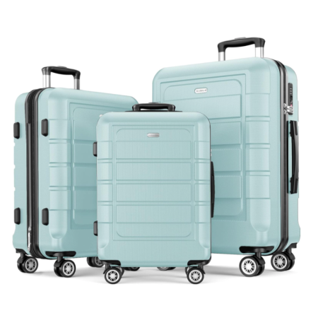 Durable Suitcase Double Wheels TSA Lock Luggage Sets