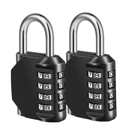 4 Digit Padlock (2 Pack)
