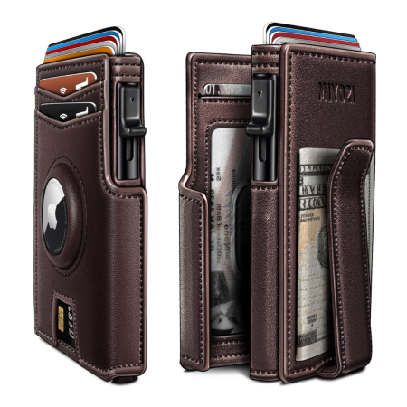 Airtag Wallet for Men with Money Clip