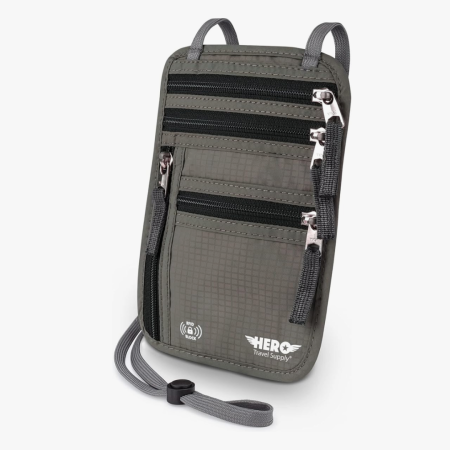 Neck Passport Holder Wallet with RFID Blocking