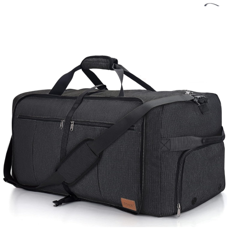 120L Foldable Waterproof Travel Duffel Bag with Shoe Compartment