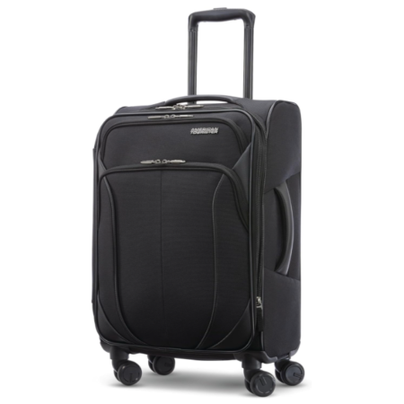 Softside Expandable Luggage, Black, 20 Spinner