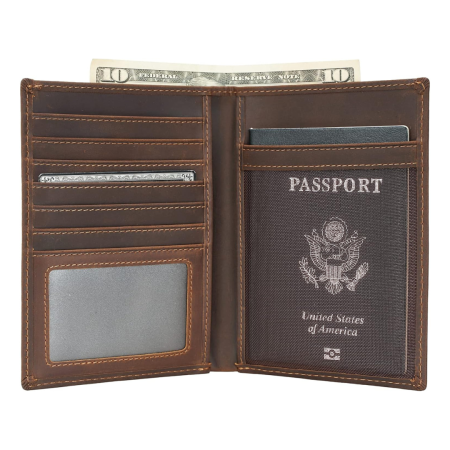 Luxurious RFID Blocking Leather Passport Holder