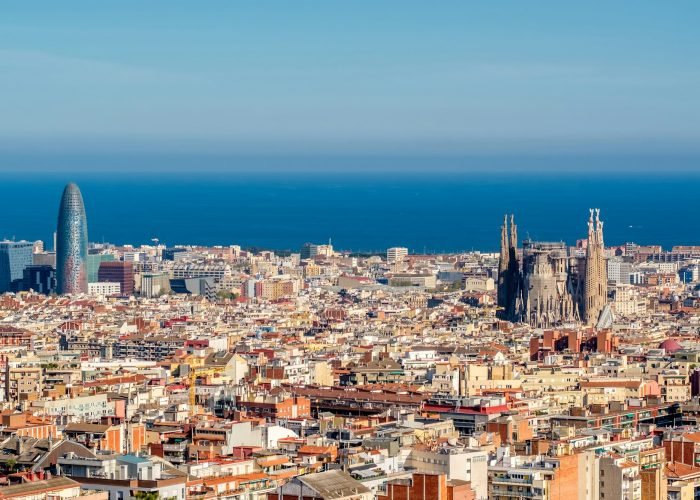 Barcelona cityscape overlook