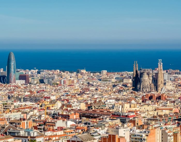 Barcelona cityscape overlook