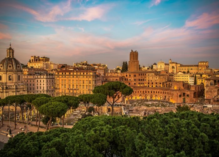 CIty of Rome Scenic Sunset