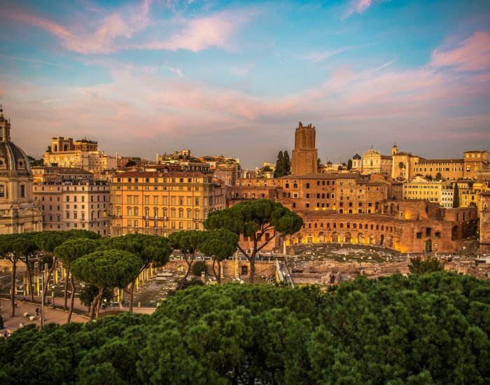 CIty of Rome Scenic Sunset