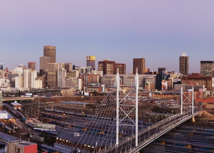 Johannesburg Skyline and Railway Station