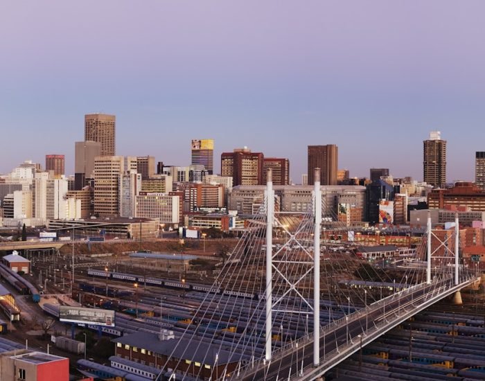 Johannesburg Skyline and Railway Station