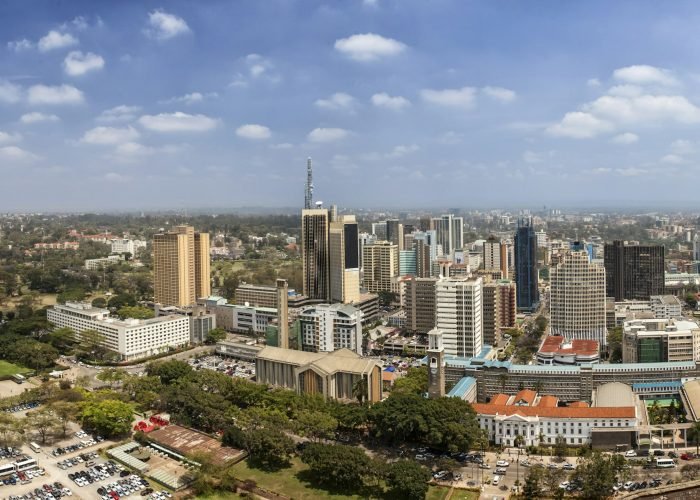 panorama of Nairobi, Kenya