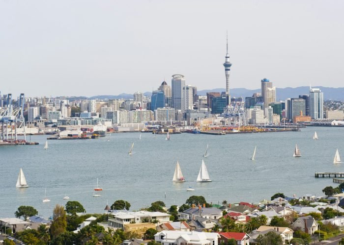 Sailing Boats in Waitemata Harbour, Auckland, North Island, New Zealand